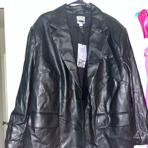 Future Collective Pleather Blazer